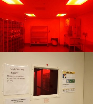 Animal room and quarantine room