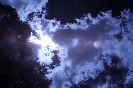 Infrared photo of clouds