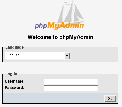 PHP login screen