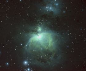 Near-Infrared / Visible Composite Image of Orion Nebula