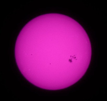 UV photo of the Sun