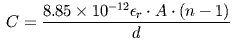 Capacitor formula