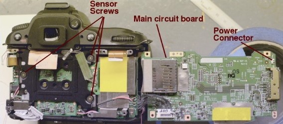 Nikon D90 main circuit board