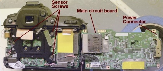 Nikon D90 main circuit board