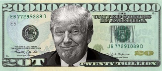 Donald J Trump 20 trillion dollar note
