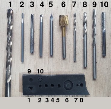 Drill bits for rubber Drill bits for rubber