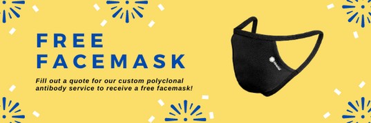 Advertisement offering a free facemask