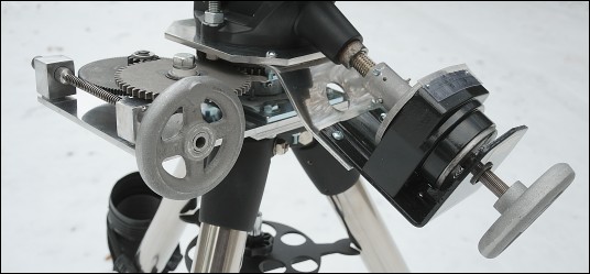 Modified telescope mount Modified telescope mount