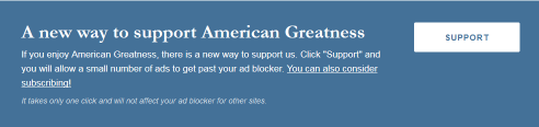Paywall at American Greatness
