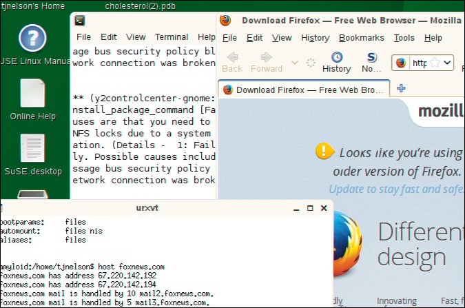 SLES Gnome screenshot SLES Gnome screenshot