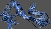 Superimposed copies of partially folded Abeta