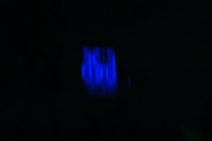 Blue LED clock-style UFO
